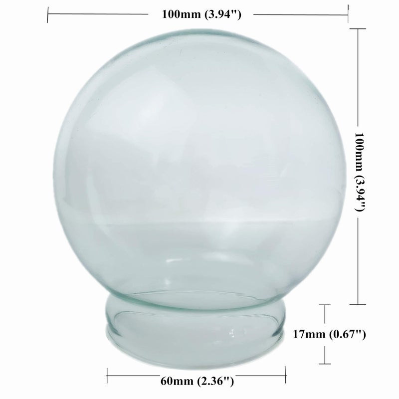 Youda DIY Empty Glass Snow Globe Kit - Water Snow Globe Accessories (D100mm) - Image 4
